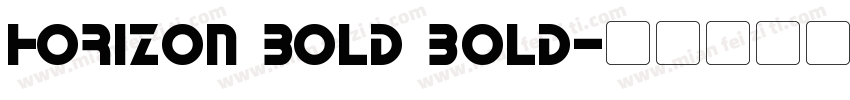 Horizon Bold bold字体转换